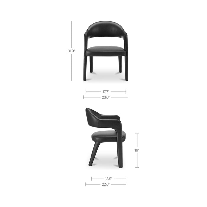 Martens - Dining Chair Leather - Black