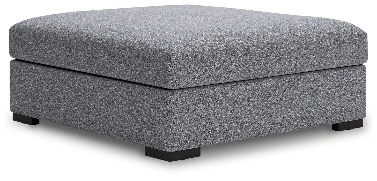 Bealton - Oversized Accent Ottoman - Salt And Pepper