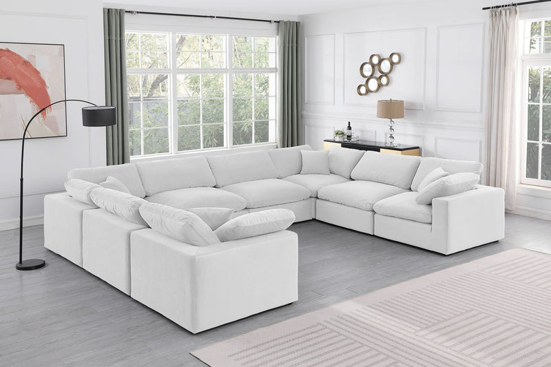 Comfy - 8 Piece Velvet Modular Sectional