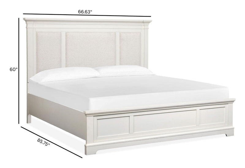 Kingston - Complete Panel Bed With Upholstered Headboard