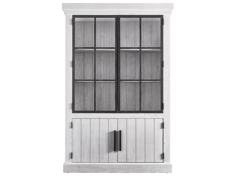Modern Farmhouse Huntley Display Cabinet Pearl Silver