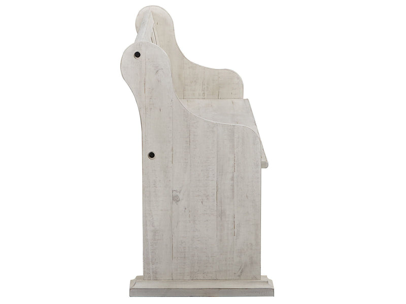 Bronwyn - Bench With Back - Alabaster