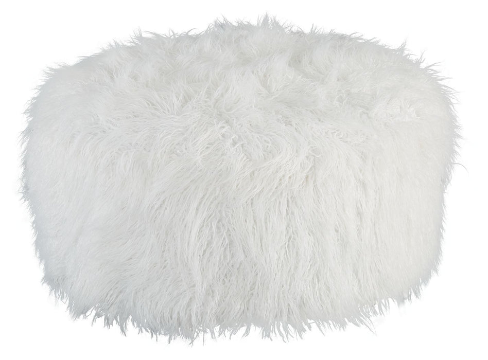 Galice Oversized Accent Ottoman - White