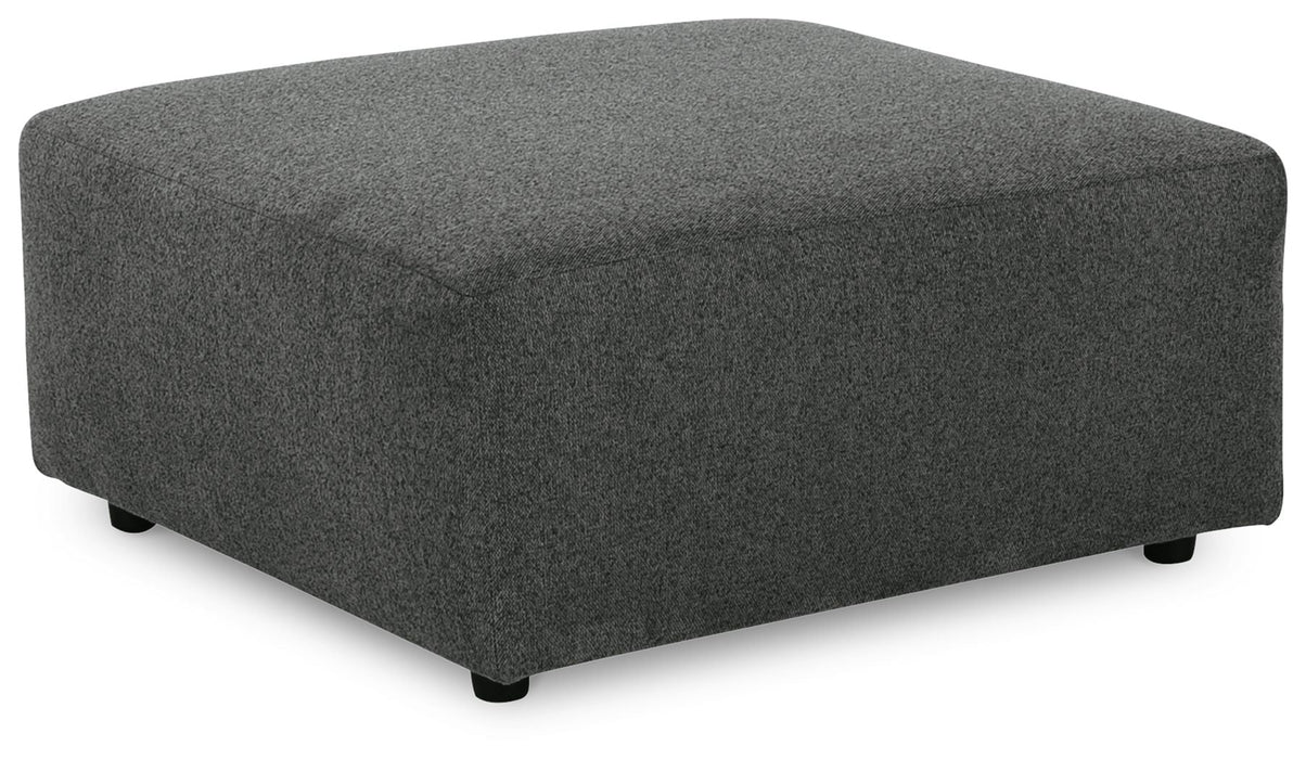 Edenfield Oversized Accent Ottoman - Charcoal