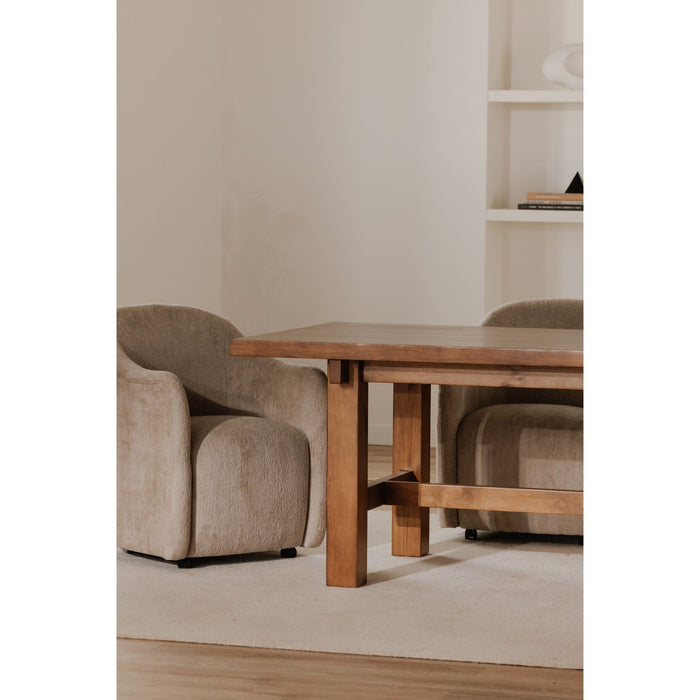 Drava - Rolling Dining Chair - Beige