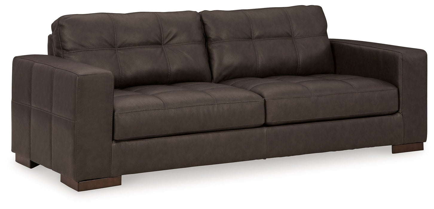 Luigi - Sofa - Leather Match - Thunder