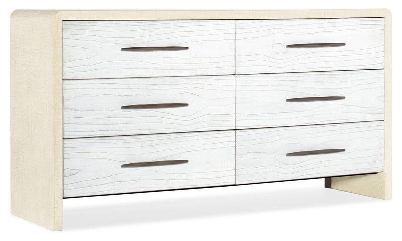 Cascade - 6-Drawer Dresser - White