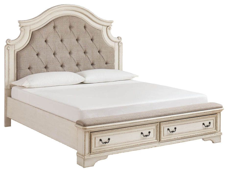 Realyn Two tone Upholstered Bed