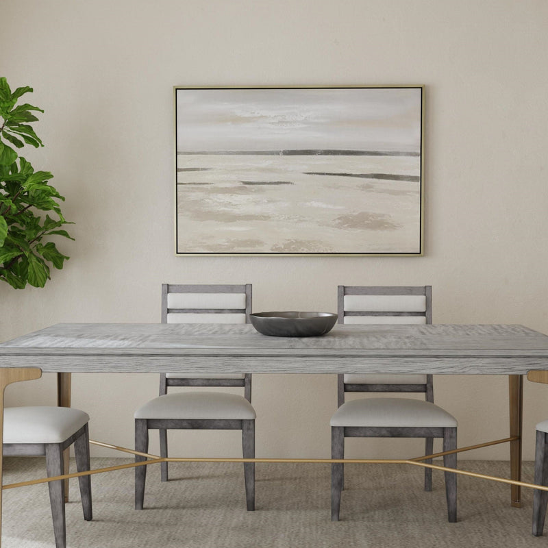 Silver Landscape Canvas Art - Gray