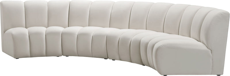 Infinity - 4 Piece Velvet Modular Sectional