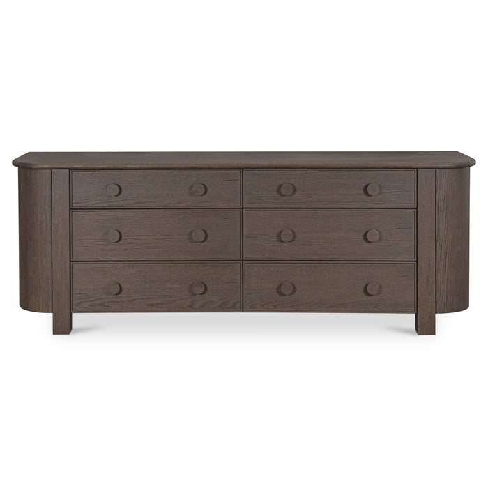 Loren - 6 Drawer Dresser - Dark Brown