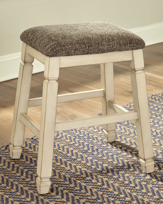 Bolanburg Beige Upholstered Stool (Set of 2)