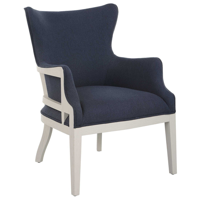 Gordonston - Blue Fabric Accent Chair