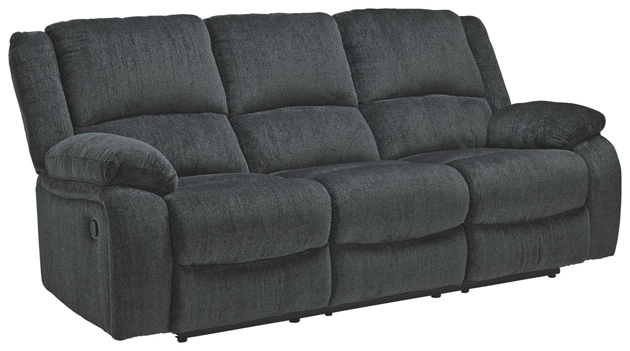 Draycoll - Reclining Sofa - Fabric - Slate