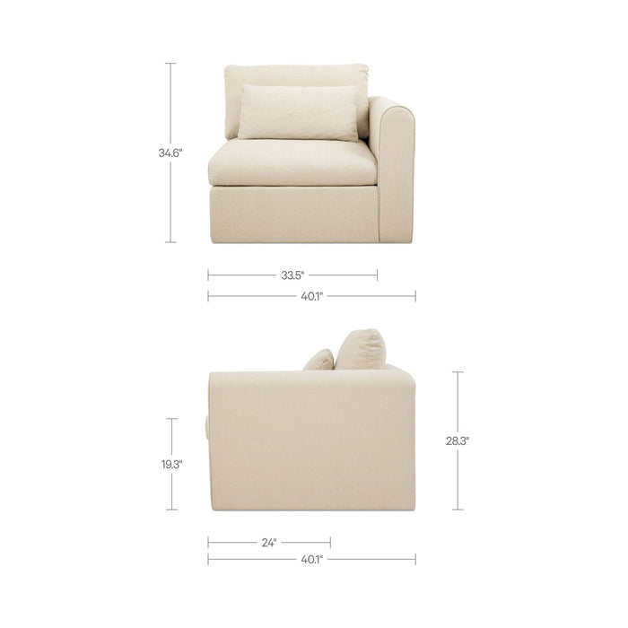 Swift - Right Arm Facing Chair - Light Beige