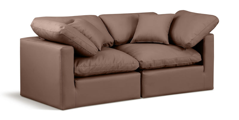 Indulge - Faux Leather 2 Seat Modular Sofa