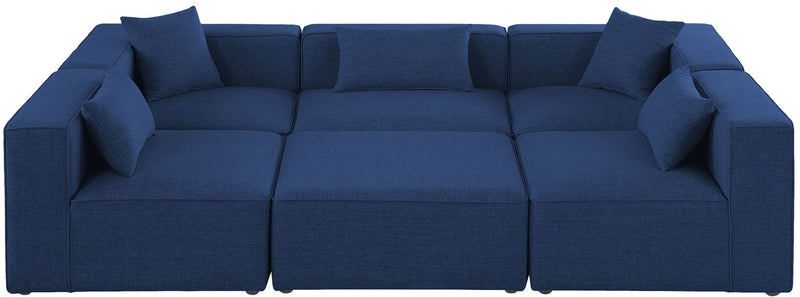 Cube - Linen 6 Piece Modular Sectional