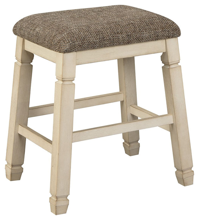 Bolanburg Beige Upholstered Stool (Set of 2)