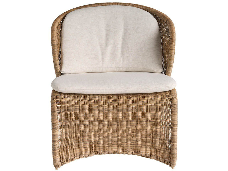 Oasis - Lounge Chair - Light Brown / White