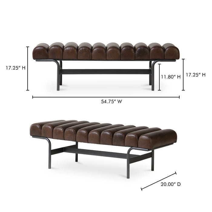 Harrison - Bench - Dark Brown