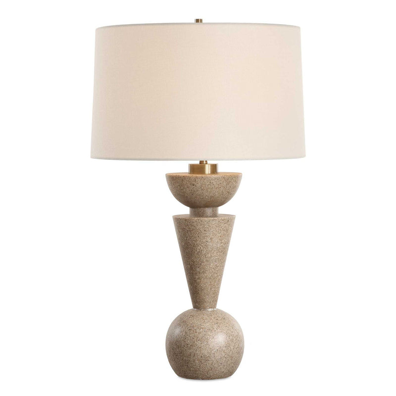 Cullum - Geometric Table Lamp - Light Brown