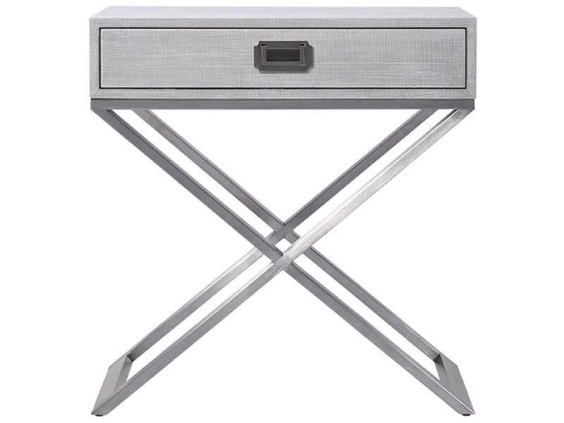 Escape Night Table Pearl Silver