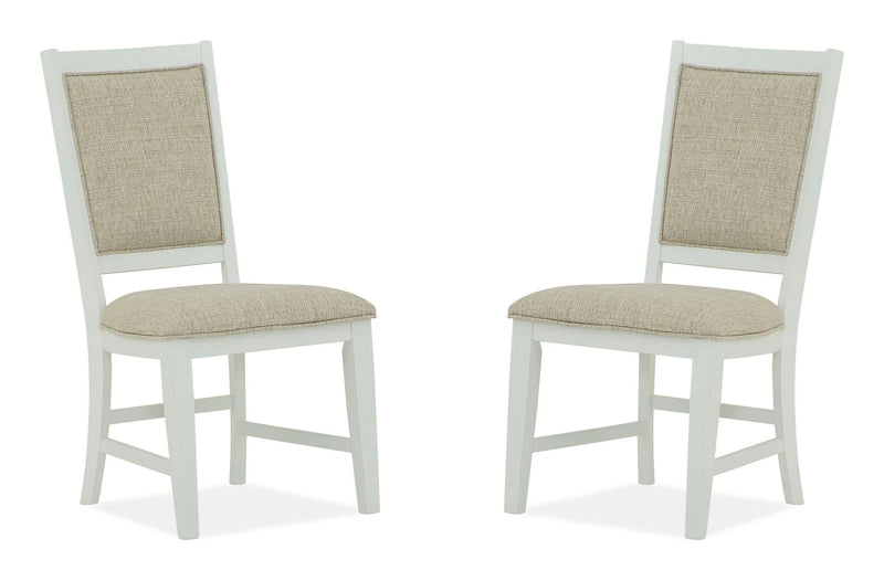Heron Cove - Step Up Side Chair With Upholstered Seat & Back (Set of 2) - Chalk White
