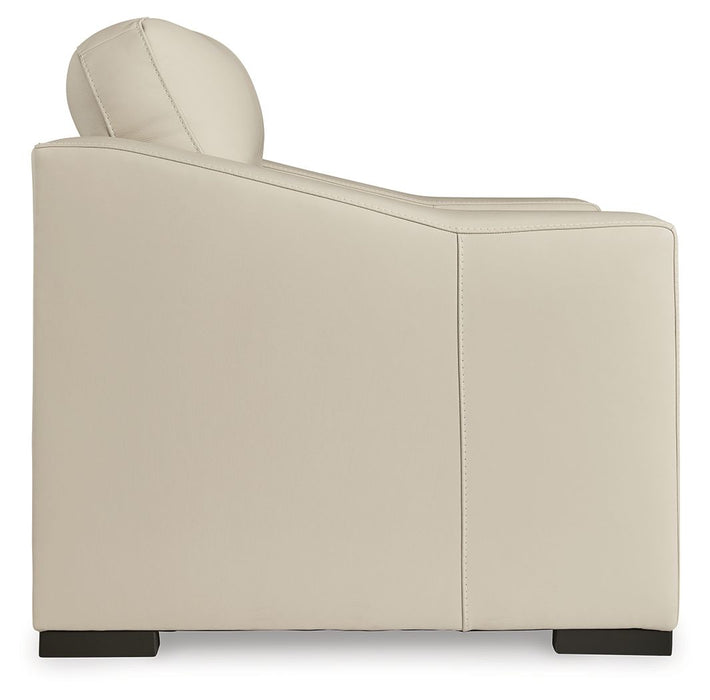 Treasure Trove - Chair And A Half - Leather Match - Almond