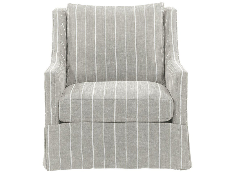 Hudson Skirted Chair Special Order Pearl Silver