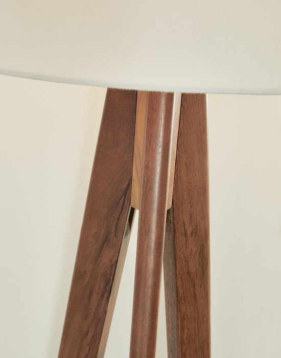 Dallson Wood Floor Lamp - Brown