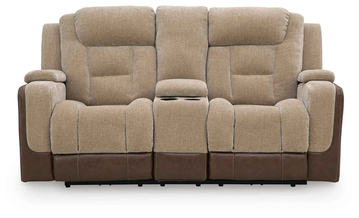 Mixed Motion - Power Reclining Loveseat With Console / Adjustable Headrest