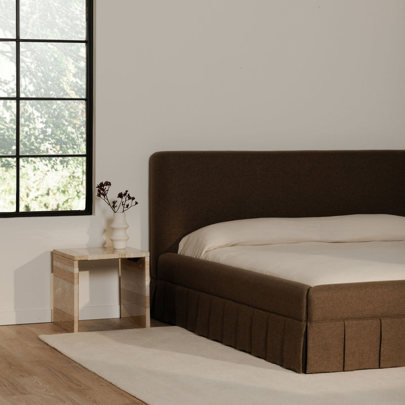 Maren - Queen Bed - Dark Brown