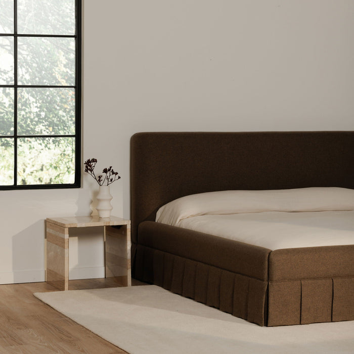 Maren - Queen Bed - Dark Brown