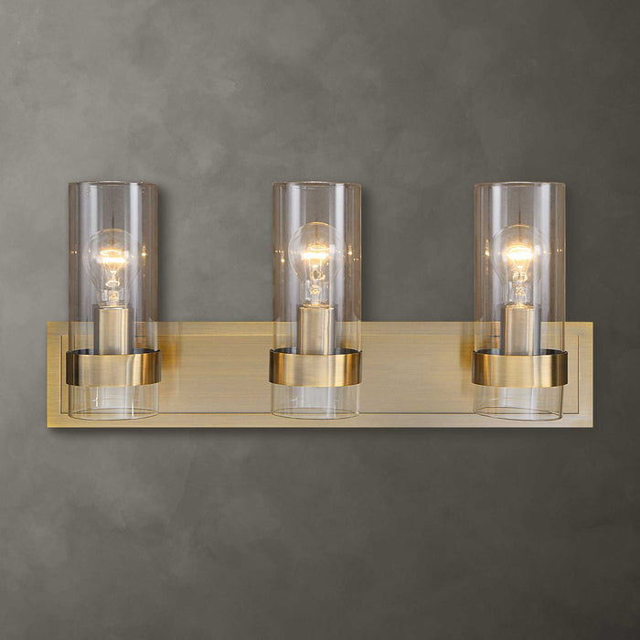 Cardiff - 3 Light Vanity - Antique Brass