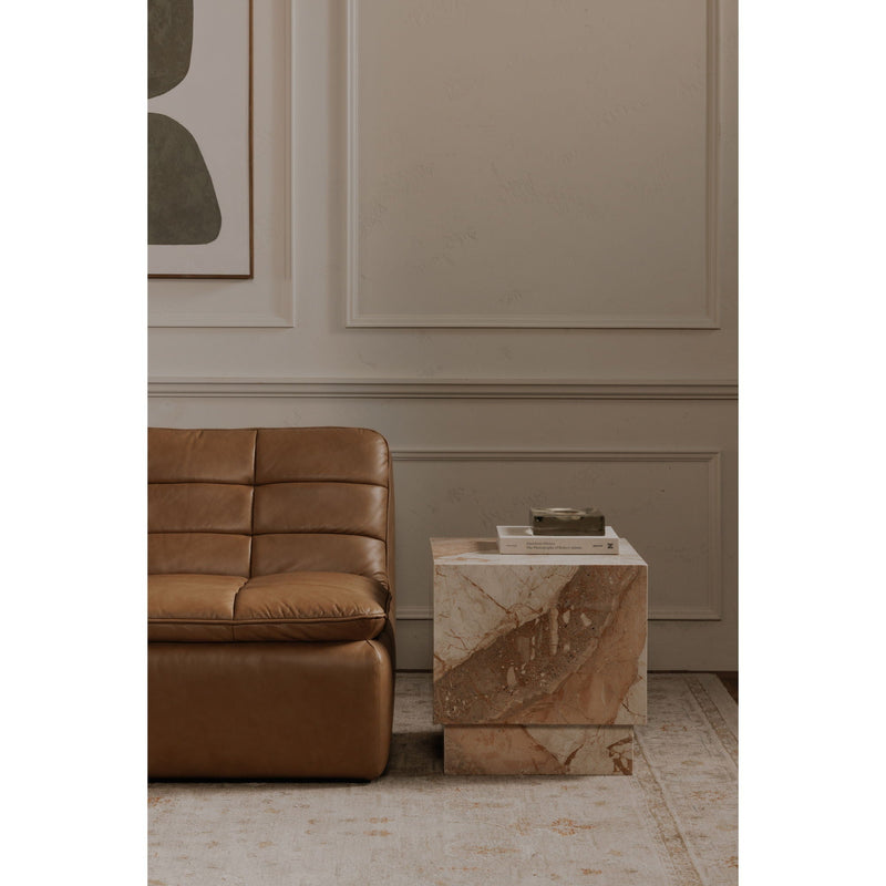 Layla - Side Table - Breccia Marble
