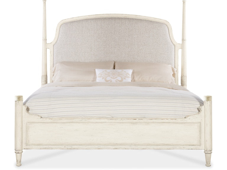 Americana King Upholstered Poster Bed