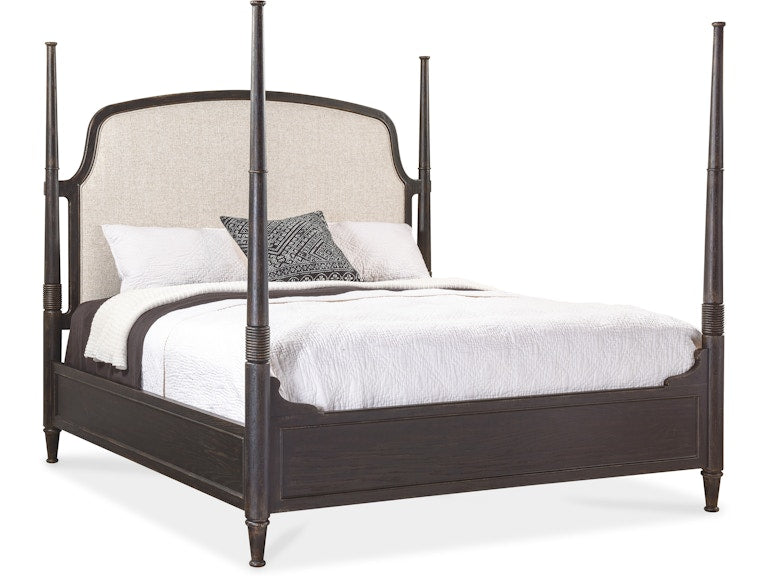 Americana Queen Upholstered Poster Bed