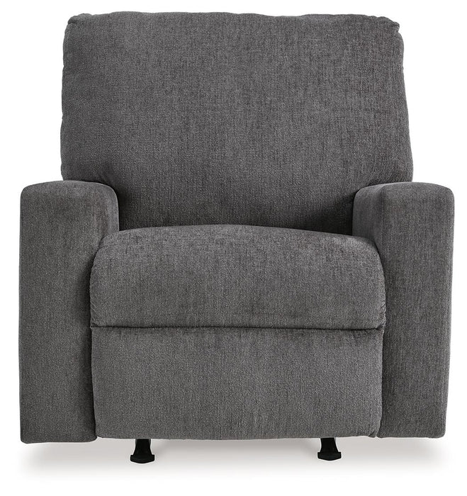 Rannis - Rocker Recliner - Fabric - Pewter