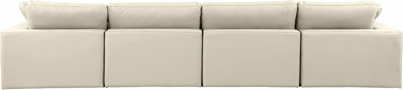 Comfy - Faux Leather Modular Sofa 4 Seats