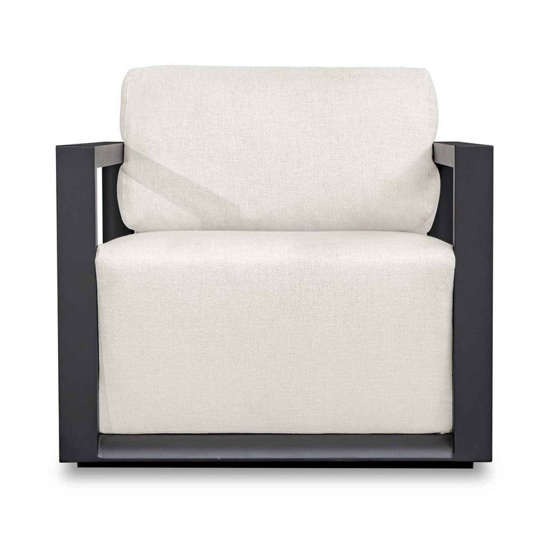 Remsen - Outdoor Lounge Chair - Black / Oyster