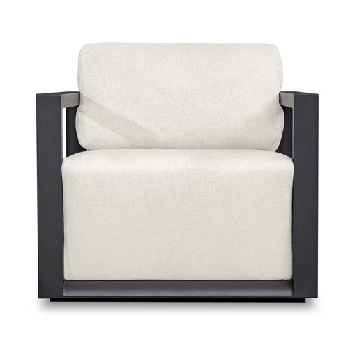 Remsen - Outdoor Lounge Chair - Black / Oyster