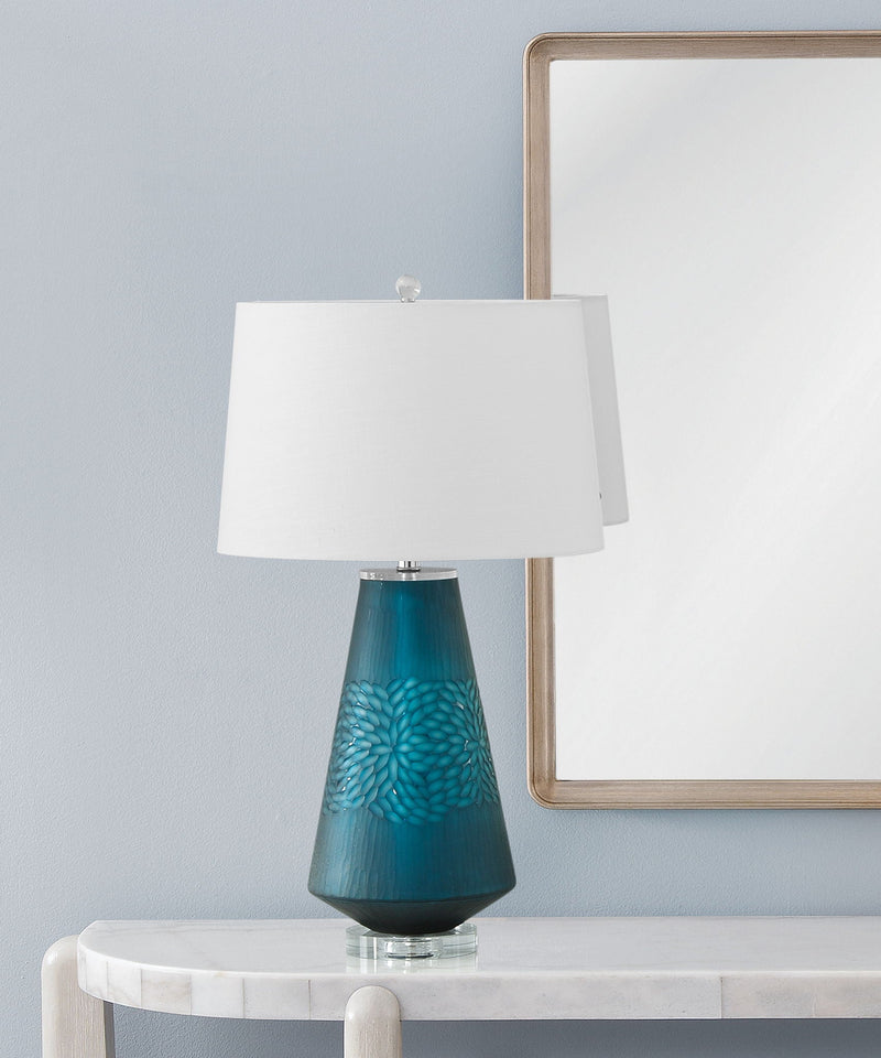 Marly - Table Lamp - Blue / White