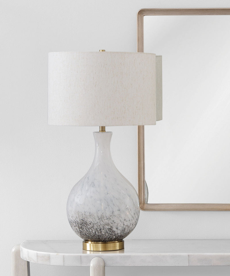 Spey - Table Lamp - White / Black / Brushed Gold