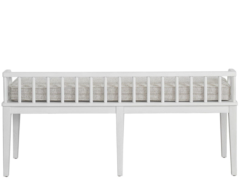 Modern Farmhouse Finn Dining Bench Pearl Silver