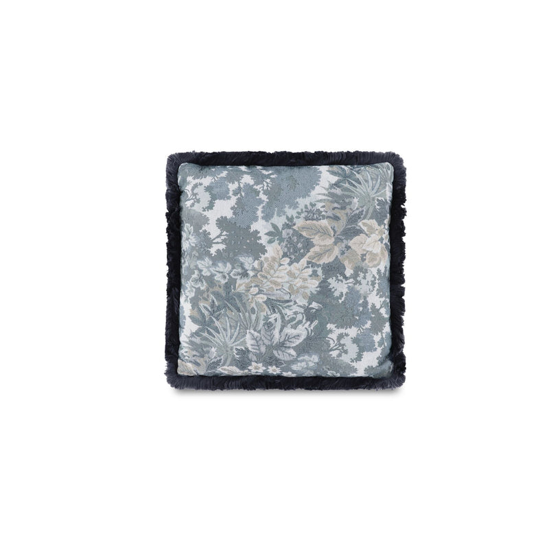 Yasmin - Square Cushion Tapestry - Blue / Gray
