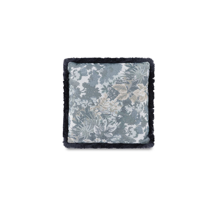 Yasmin - Square Cushion Tapestry - Blue / Gray