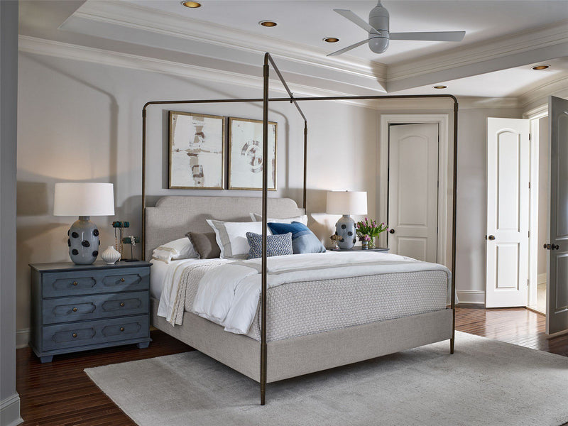 Past Forward Poster Bed Pearl Silver
