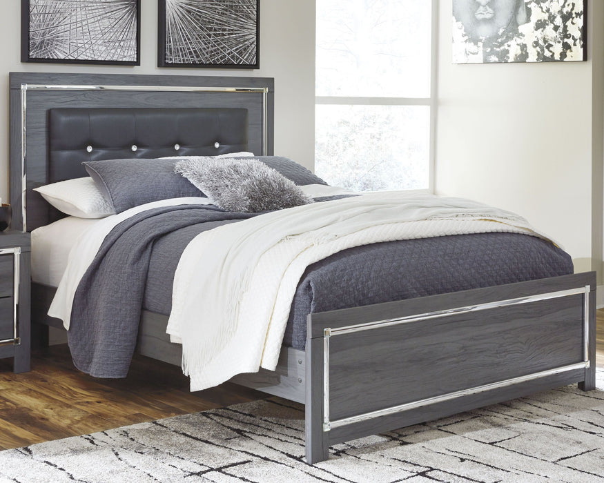 Lodanna Gray Panel Bed