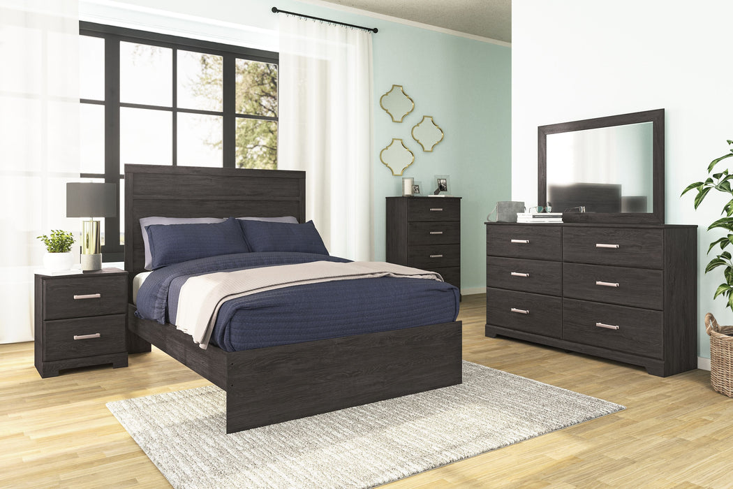 Belachime Black Dresser, Mirror