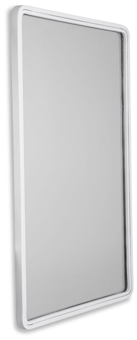 Brocky White Accent Mirror Rectangle